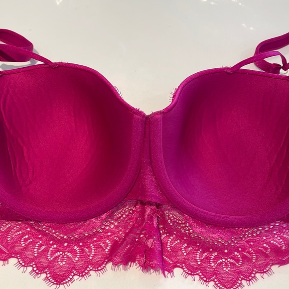 34D La SENZA So Free Pink Lace padded underwire bra - Picture 9 of 10